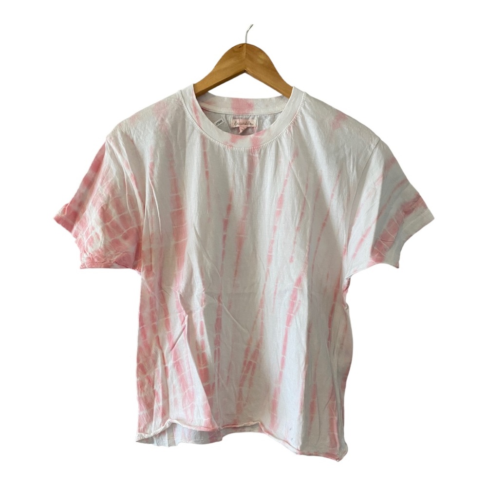 Tie Dye T- Shirt Crop Top Short Sleeve top -100% Cotton Size M